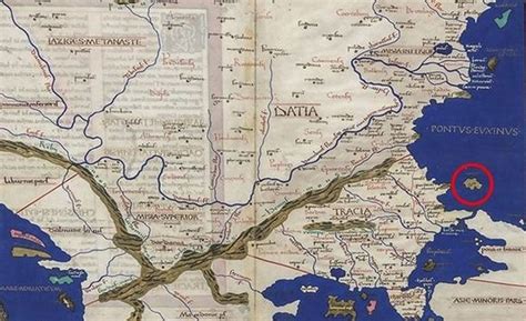 Roman Era Map Shows Large Now-Sunken Island Off Black Sea Coast