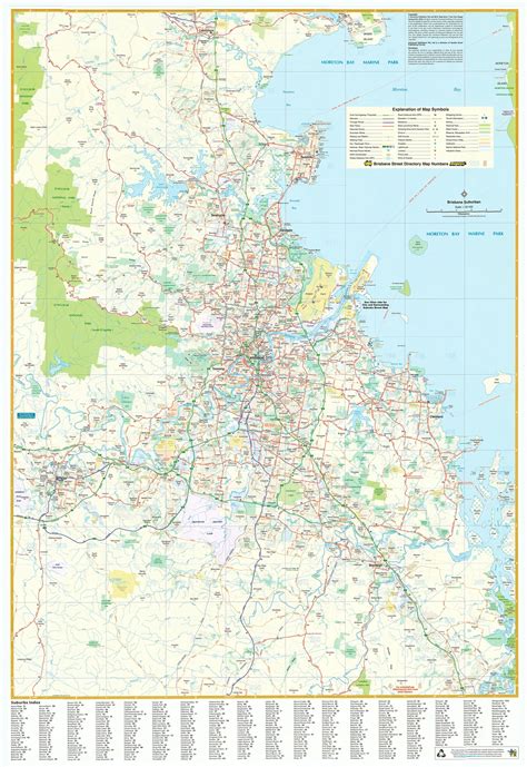 Brisbane Suburban UBD Map, Buy Map of Brisbane Suburbs - Mapworld