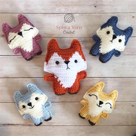 Pocket Fox Free Crochet Pattern • Spin a Yarn Crochet | Crochet pillow ...