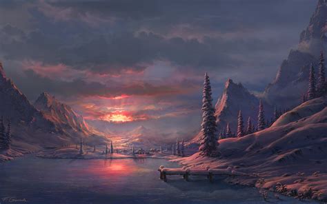 25 Beautiful Digital Art Landscapes and Matte Paintings by Feliks