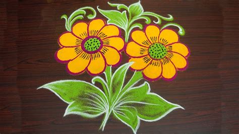 Designs For Flower Rangoli | Best Flower Site