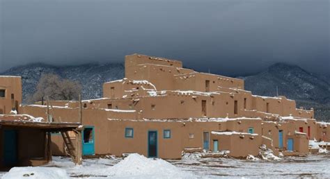 The Wonder of Taos Pueblo in Winter | Taos pueblo, Taos new mexico, New ...