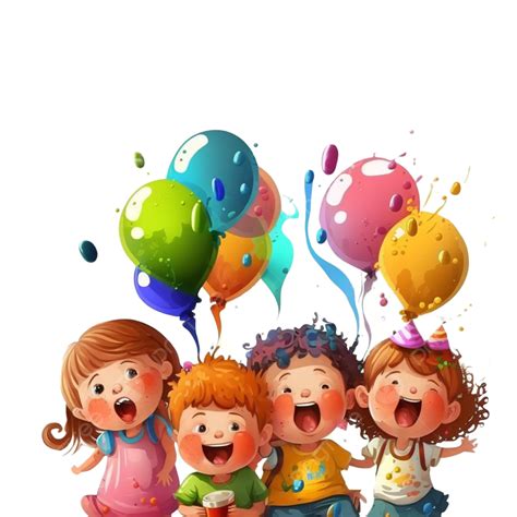 Happy Childrens Day Colorful Tone Cartoon, Happy Clipart, Cartoon ...