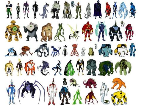 Ben 10 All Aliens Characters Cartoon TV Series Art 24x18 Wall Print ...