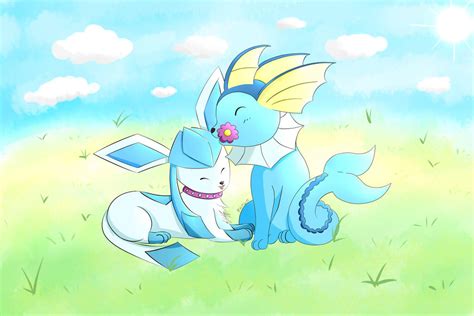 Pokemon | Glaceon x Vaporeon by ZoruDawn on DeviantArt