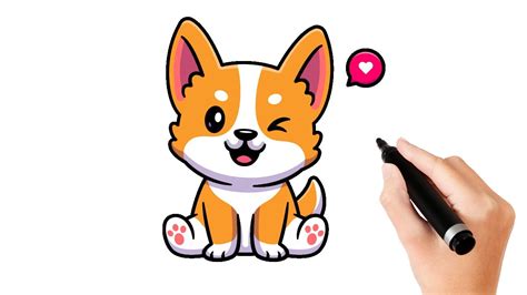 How to Draw a Baby Dog Easy | Draw so Cute Animals - YouTube