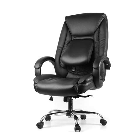 Moustache® Ergonomic Faux-Leather High Back Office Chair with ...