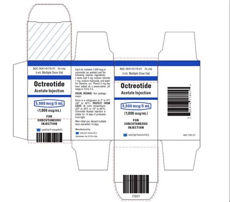 OCTREOTIDE ACETATE 5000 MCG MDV 5 ML - HIKMA PHARMACEUTICALS USA INC