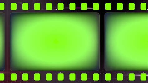 Green screen Slotted or perforated negative film strips Light leak ...