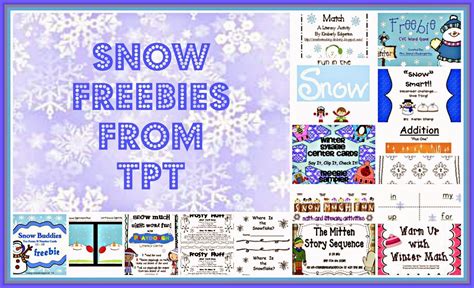 blog post with LOTS of snow activities and freebies | Math freebie ...