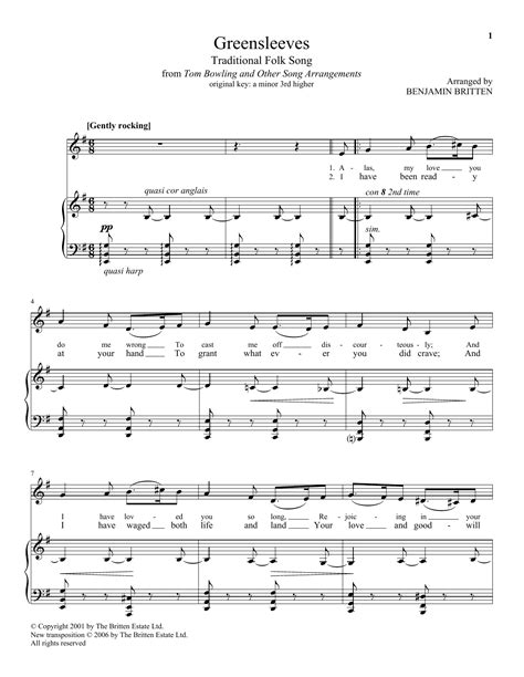 Greensleeves | Sheet Music Direct