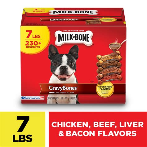 Milk-Bone GravyBones Small Biscuit Dog Treats, 7-lb box - Walmart.com ...