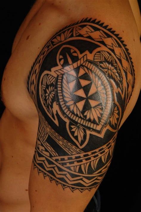 Maori Schildkr ten Schulter Tattoo | Maori tattoos, Polynesisches ...