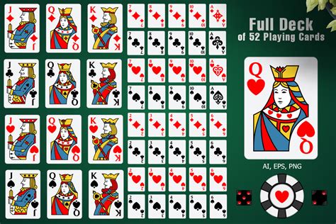 Full Deck of 52 Playing Cards Graphic by pixaroma · Creative Fabrica