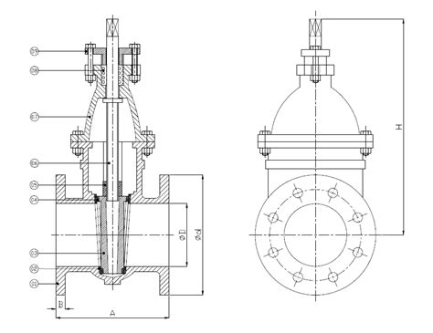 Sluice Valves,Ci Double Flanged Sluice Valve,Plain Ended Sluice Valve ...