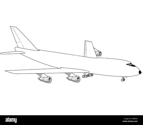 Boeing 747 Line Drawing