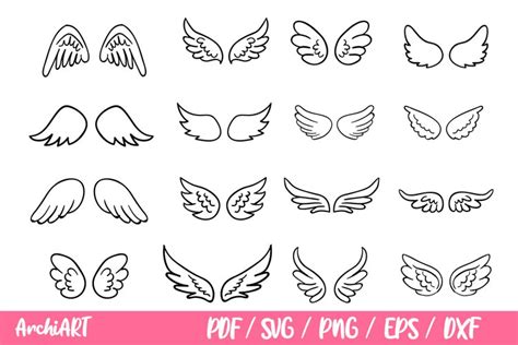 Simple Angel Wings Clip Art