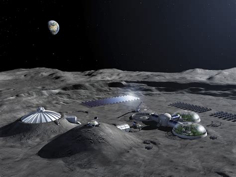 ESA - Artist impression of a Moon Base concept: overview