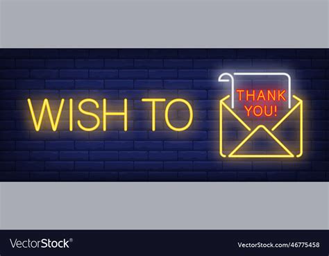 Thank you neon sign Royalty Free Vector Image - VectorStock