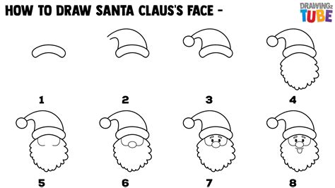 Santa Claus Images For Drawing Step By Step – Warehouse of Ideas