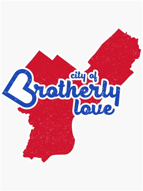 "Philadelphia City Of Brotherly Love" Sticker for Sale by yocausey ...