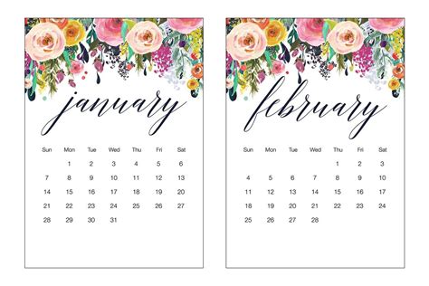 Incredible 5X7 Calendar Templates Free Printable – Printable Blank ...