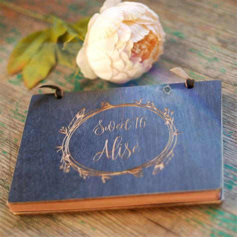 Sweet 16 guest book Sweet 16 album Sweet 16 gift Custom