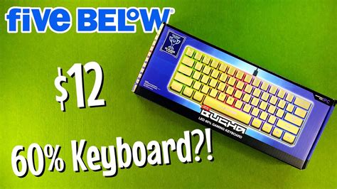 Limited Edition Bugha Gold LED 60% Gaming Keyboard | Five Below Review ...