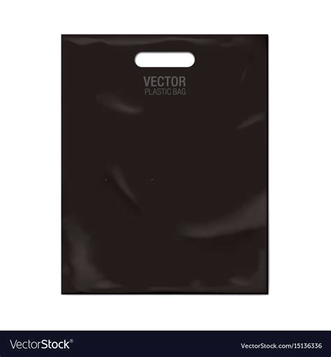 Plastic bag template Royalty Free Vector Image