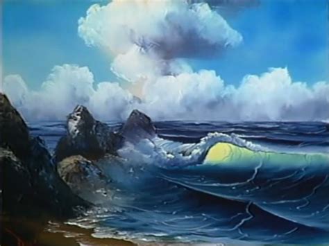 Bob Ross waves of wonder seascape