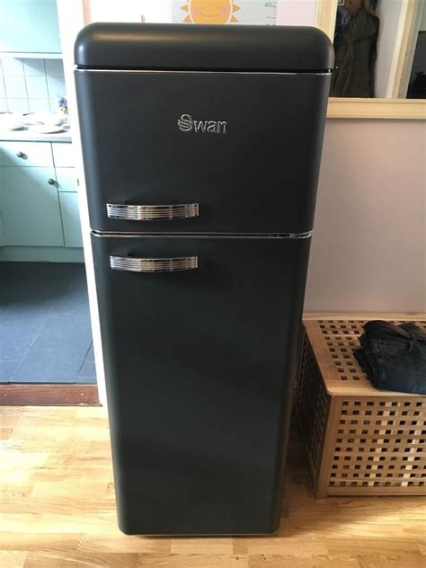 Swan Retro Black Fridge Freezer | in Portsmouth, Hampshire | Gumtree