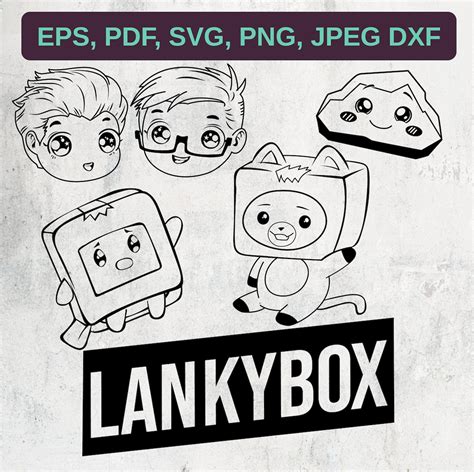 Lankybox Printable Coloring Pages