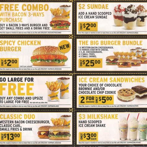 Carl's Jr Coupons Printable