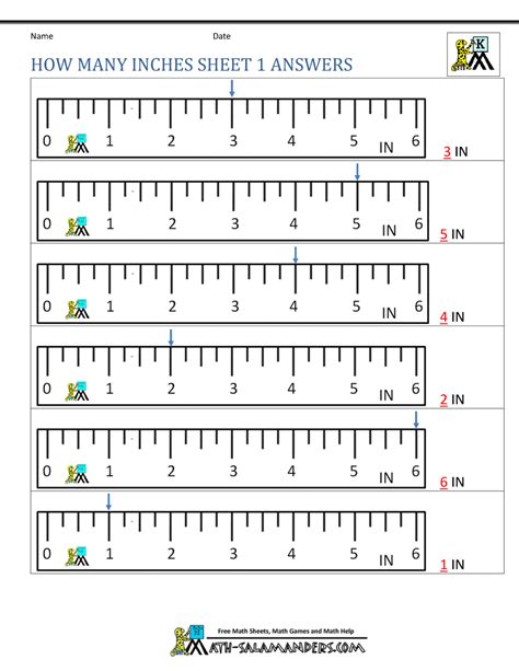 Reading A Ruler Worksheet Pdf