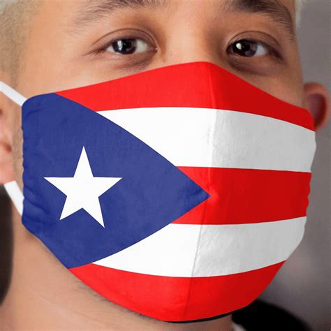 Puerto Rican Flag Cloth Face Mask - Chief T-shirt