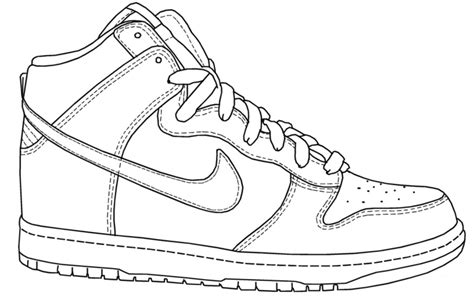 Nike Basketball Shoes Coloring Page Coloring Pages