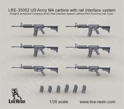 US Army M4 carbine with rail interface system Knight's Armament Company ...