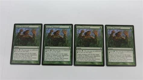 4x VINES OF VASTWOOD ZENDIKAR PLAYSET MAGIC GATHERING MTG NM / UNPLAYED ...