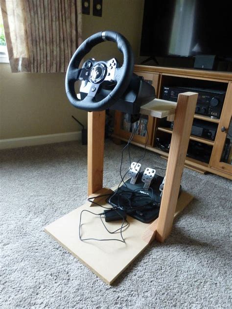 Racing Wheel Stand | Racing wheel, Video game room design, Game room