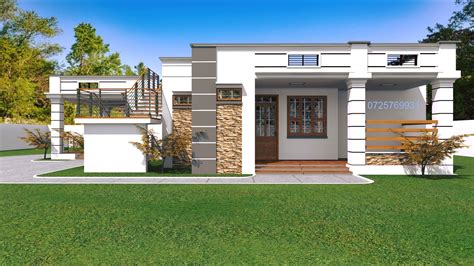 3 Bedroom Flat Roof House Designs / We give you all the files, so you ...