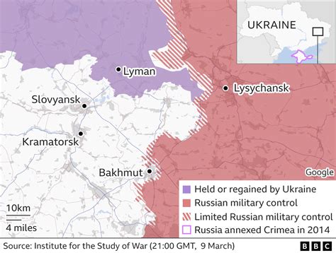 Ukraine Bakhmut Map - Get Latest Map Update