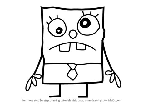 Step by Step How to Draw DoodleBob from SpongeBob SquarePants ...