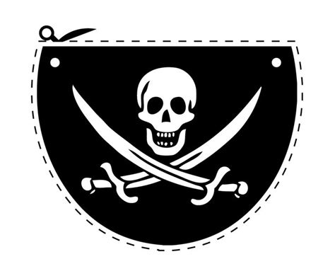 Pirate Patch Template submited images. | Pirate eye patches, Pirate ...