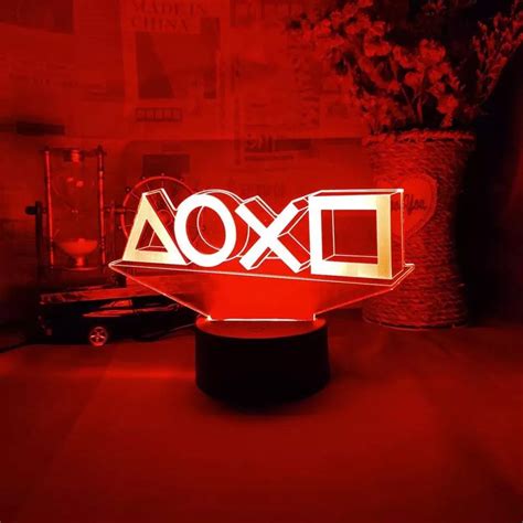 Playstation Logo Gaming Lamp PS4 PS5 Streaming Desk | Etsy