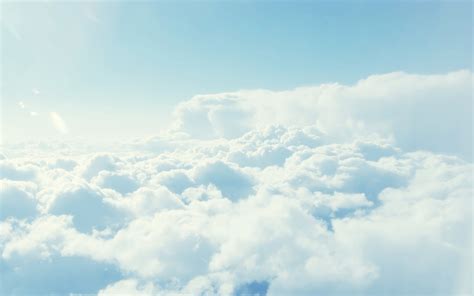 Wallpaper : sunlight, sky, clouds, horizon, Flight, cloud, plain ...