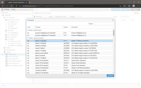 Proxmox LXC Container Templates ohne DAB erstellen – bachmann-lan.de