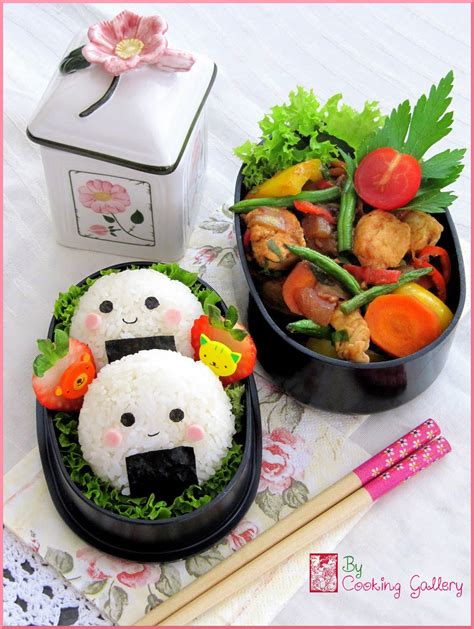 Smiling Onigiri Bento | Cooking Gallery