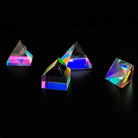 Crystal Prism with LED Gift Box, for Teaching, Playing, Photography ...