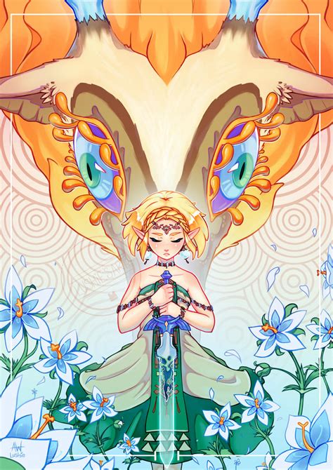 Zelda and The Light Dragon | TotK by Lushies-Art on DeviantArt