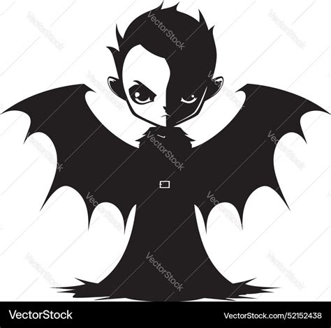 Charmingly spooky cute dracula logo design Vector Image